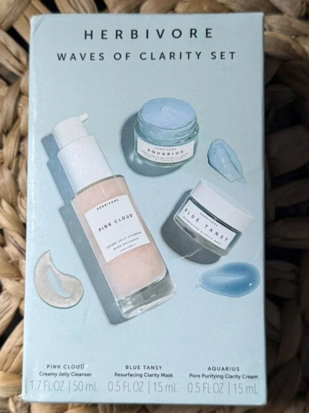 Herbivore Botanicals Waves of Clarity Skincare Set NIB